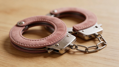 Accesorios de BDSM para principiantes: Esposas de neopreno suave, ideales para juegos de dominación consensuada con máxima comodidad.