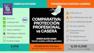 Características técnicas Sheer Glyde - certificación FDA, vegano, 25x15cm, ultrafino