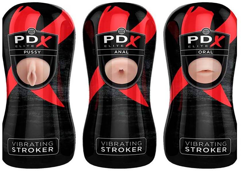 PDX Elite Masturbador vibrador realista