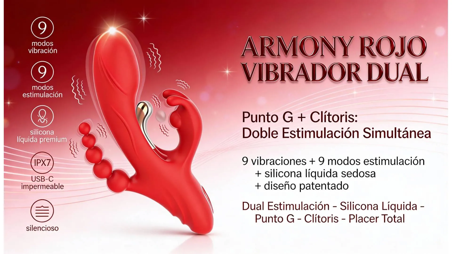 Armony Rojo: estimulación dual y guía de uso