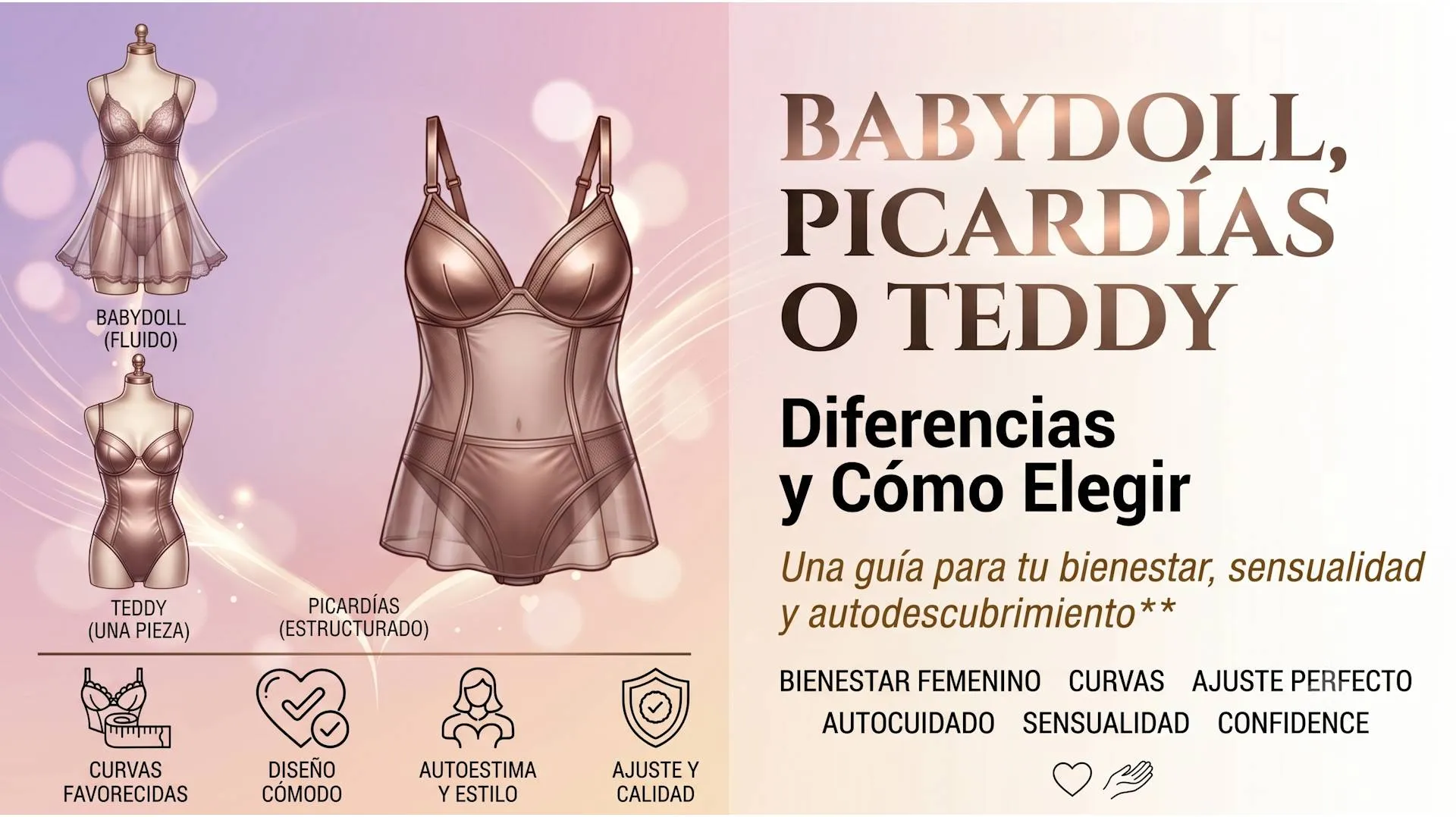 Babydoll, picardías o teddy: diferencias y cómo elegir