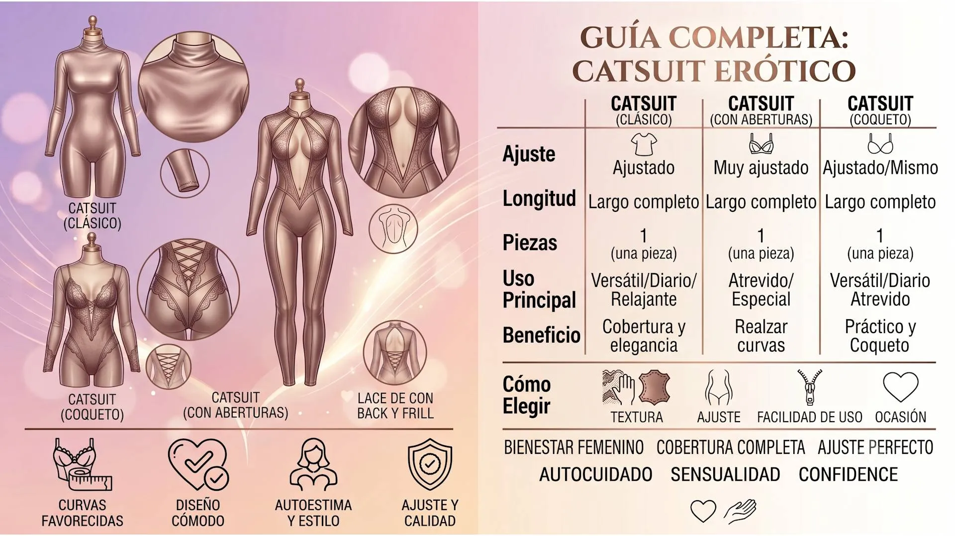 Catsuit erótico: qué es, cómo elegirlo y con qué combinarlo