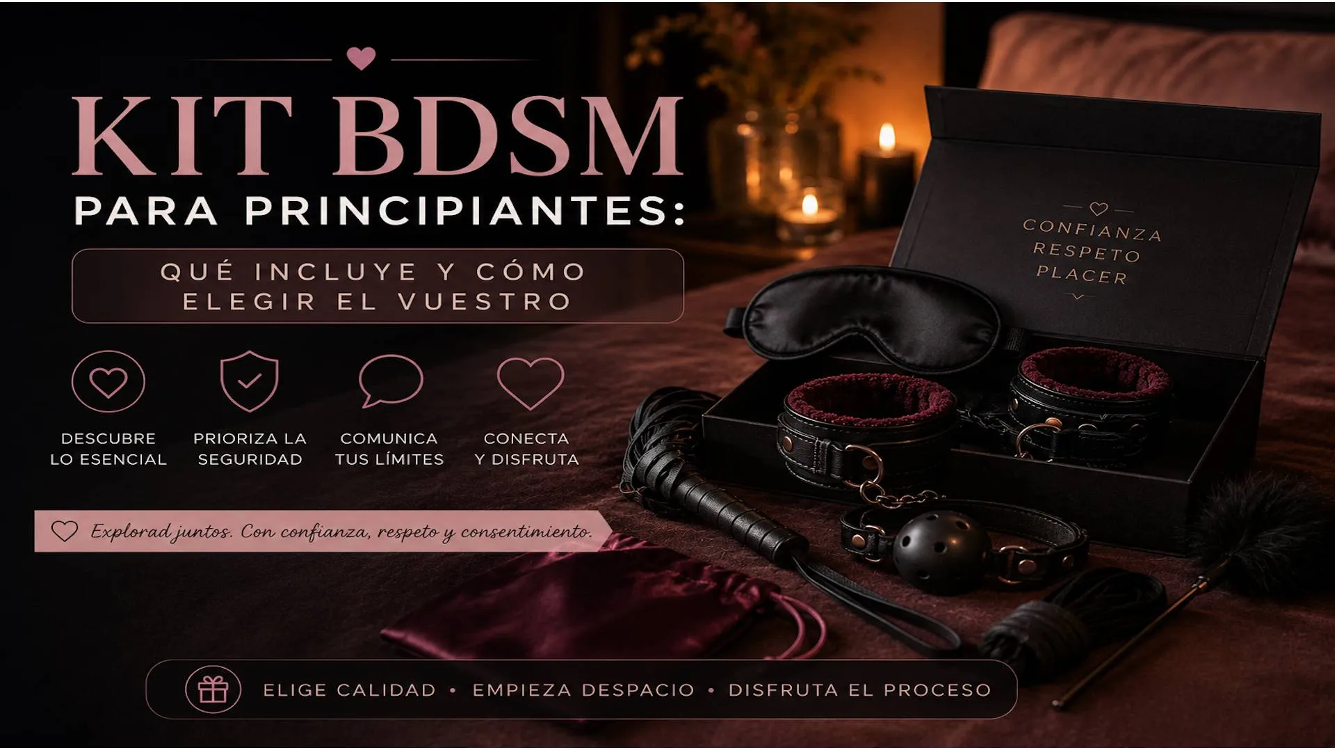 Kit BDSM para principiantes: qué incluye y cómo elegir el vuestro