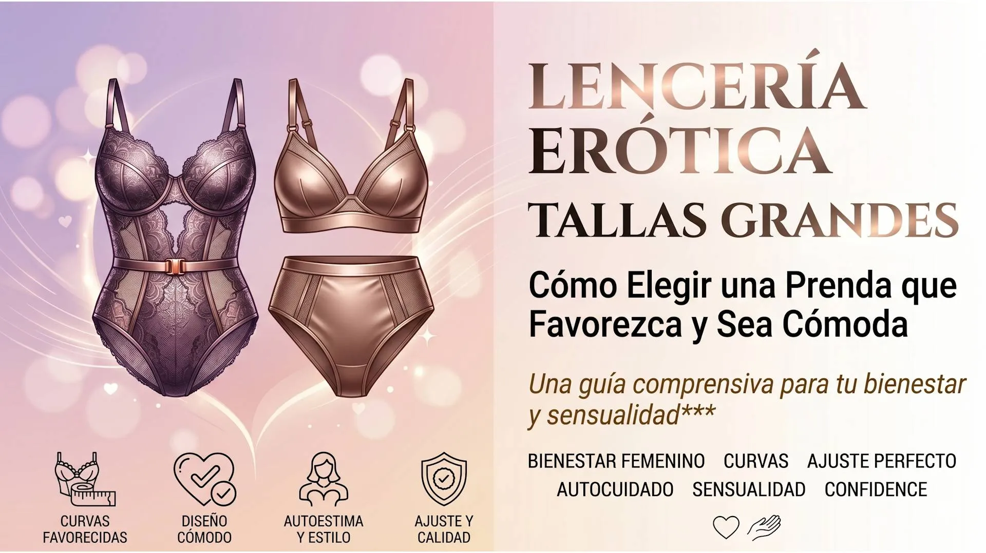 Lencería erótica tallas grandes: cómo elegir una prenda que favorezca y sea cómoda