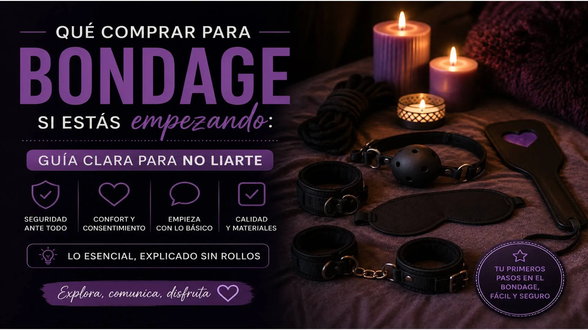 Qué comprar para bondage si estás empezando: guía clara para no liarte