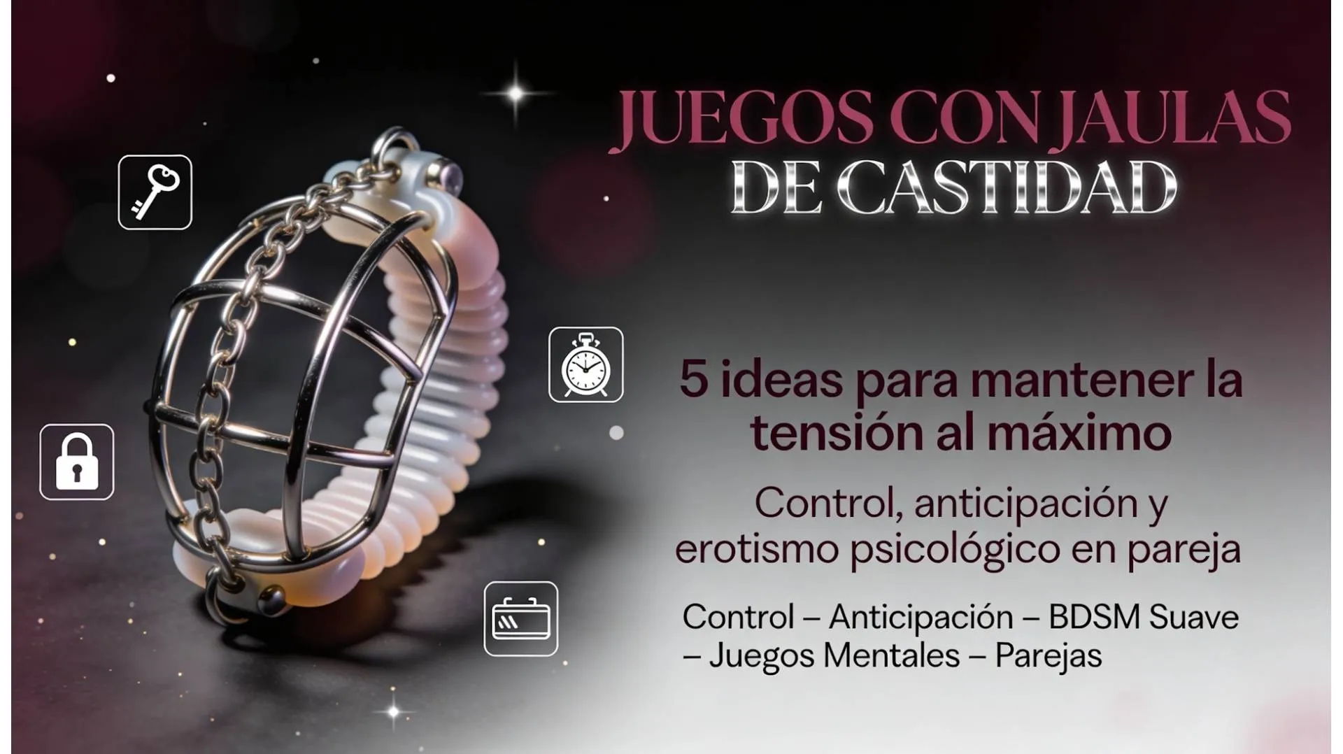 Juegos con jaulas de castidad: ideas, límites y seguridad