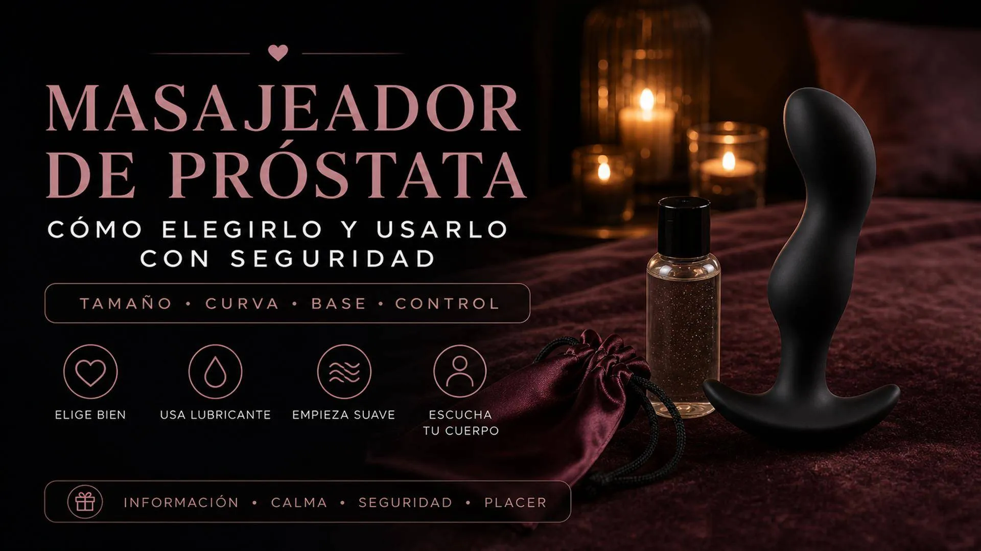 Masajeador de próstata: cómo elegirlo y usarlo con seguridad
