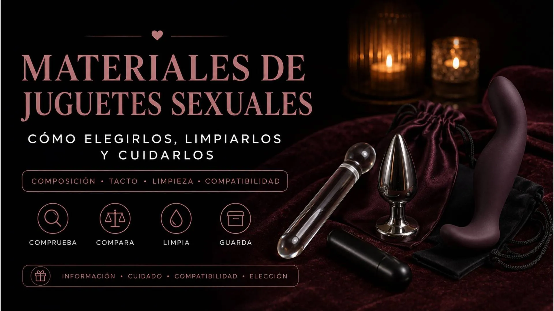 Materiales de juguetes sexuales: cómo elegirlos, limpiarlos y cuidarlos
