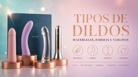 Tipos de dildos: materiales, formas y tamaños