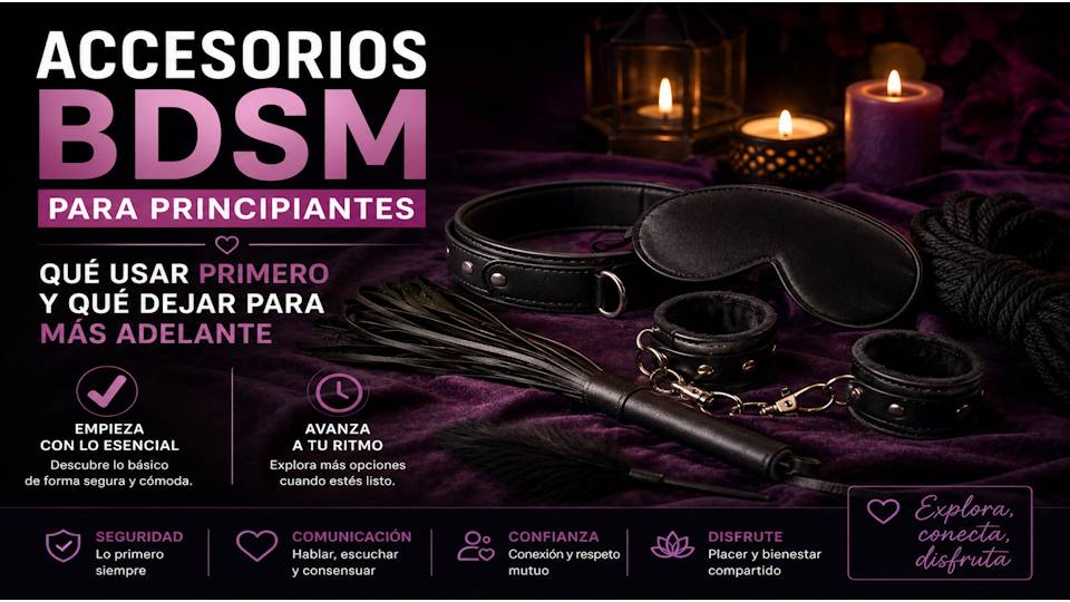 Accesorios BDSM para principiantes: qué usar primero y qué dejar para más adelante