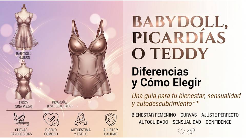 Babydoll, picardías o teddy: diferencias y cómo elegir