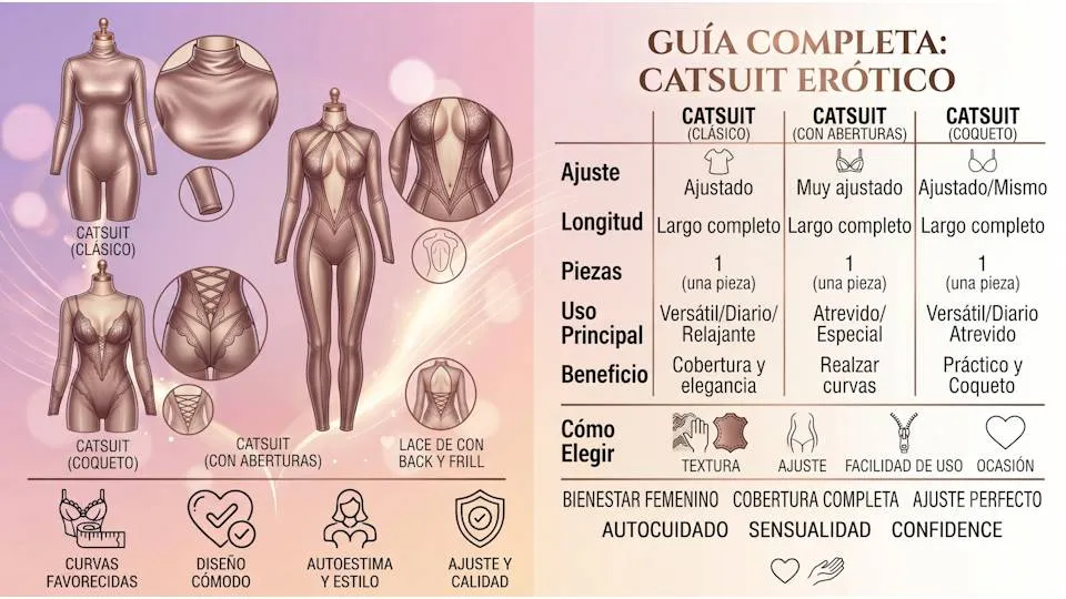 Catsuit erótico: qué es, cómo elegirlo y con qué combinarlo
