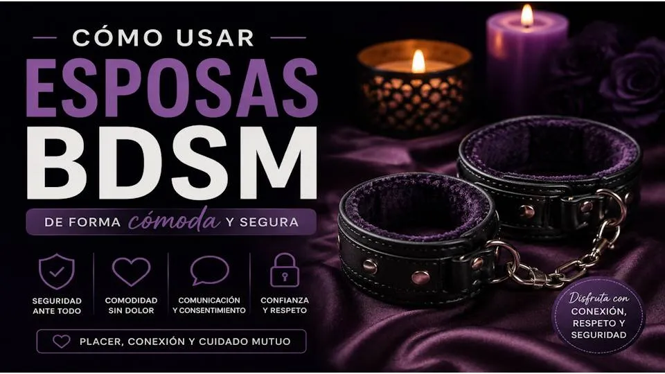 Cómo usar esposas BDSM de forma cómoda y segura