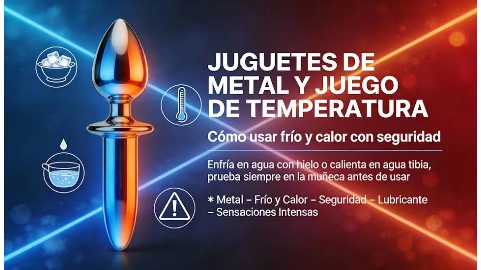 Juguetes sexuales de metal: temperatura y precauciones