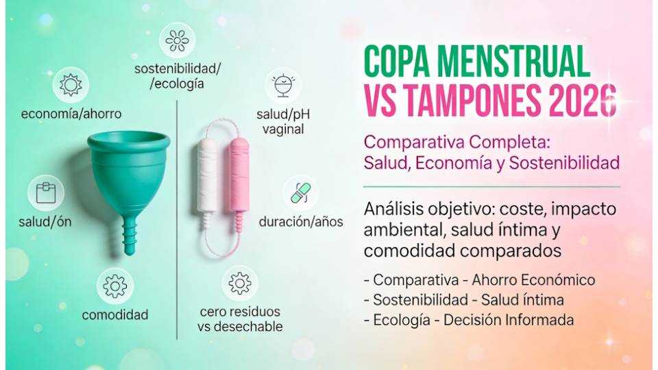 Copa Menstrual vs Tampones: Comparativa Completa 2026 - Salud, Economía y Sostenibilidad