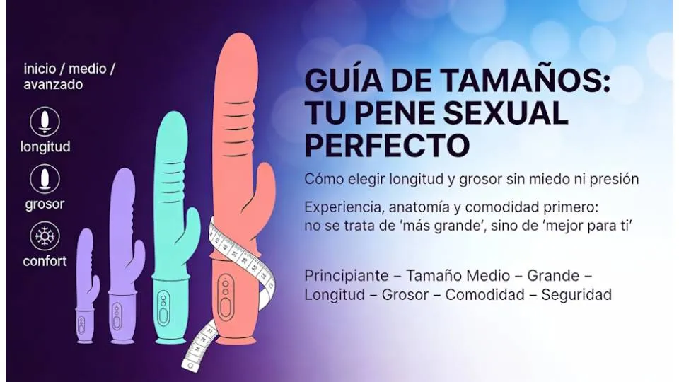 Guía de tamaños para elegir un dildo