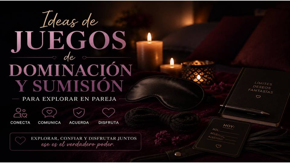 Ideas de juegos de dominación y sumisión para explorar en pareja