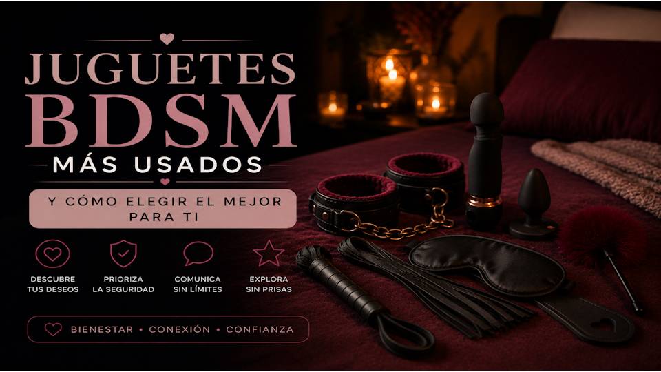 Juguetes BDSM más usados y cómo elegir el mejor para ti