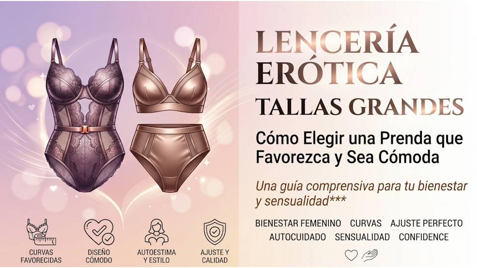 Lencería erótica tallas grandes: cómo elegir una prenda que favorezca y sea cómoda