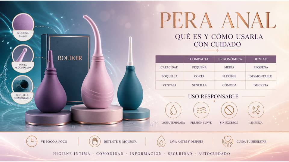 Pera anal: qué es y cómo usarla con cuidado Pera anal: qué es y cómo usarla con cuidado