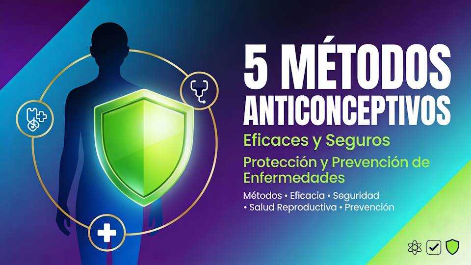 Los 5 métodos anticonceptivos eficaces para evitar enfermedades