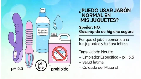 Cómo limpiar juguetes sexuales: ¿sirve el jabón normal?