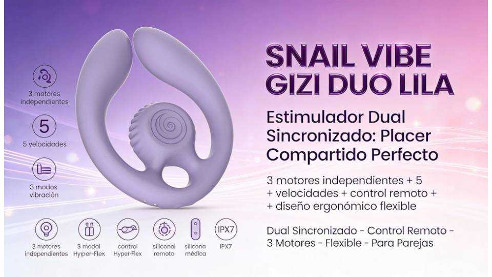 Snail Vibe GIZI Duo: Review Completa del Estimulador Dual Sincronizado con Control Remoto