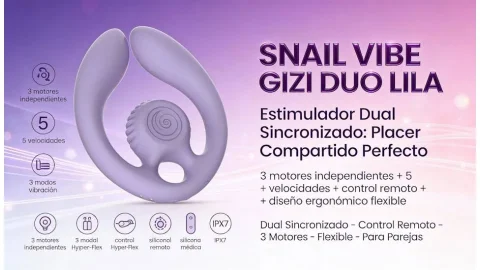 Snail Gizi Duo: funciones, ajuste y cuidados