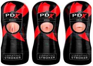 PDX Elite Masturbador vibrador realista 