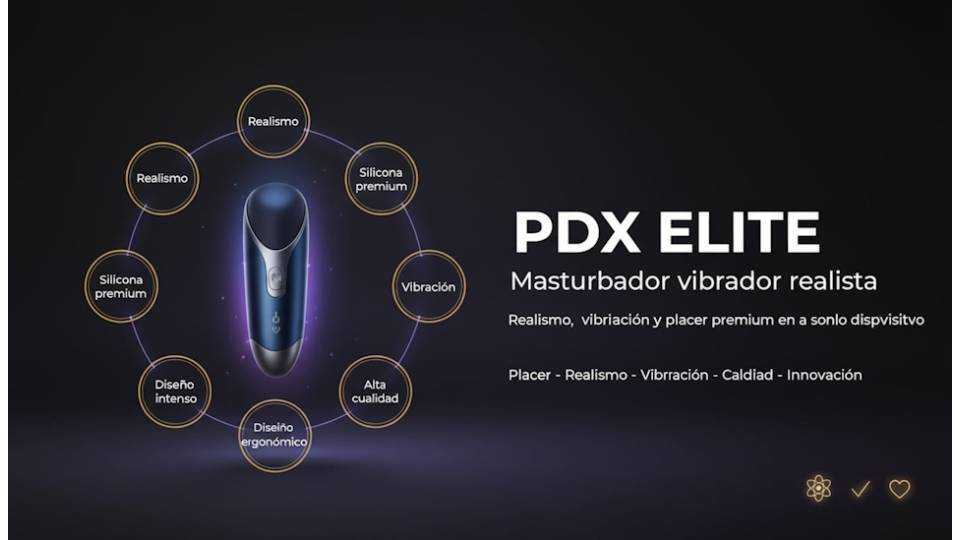 PDX Elite Masturbador vibrador realista
