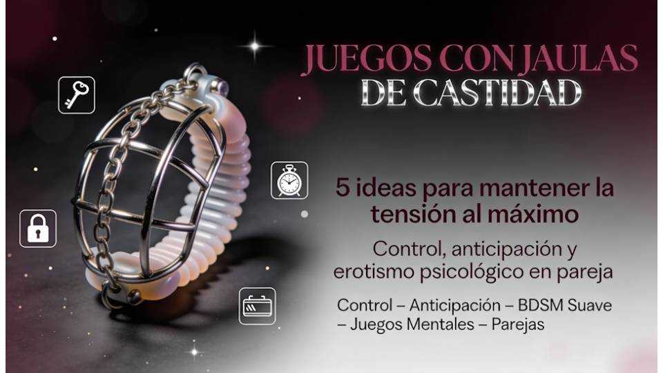 5 juegos con jaulas de castidad para mantener la tensión al máximo