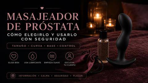 Masajeador de próstata: cómo elegirlo y usarlo con seguridad