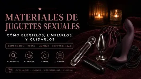 Materiales de juguetes sexuales: cómo elegirlos, limpiarlos y cuidarlos